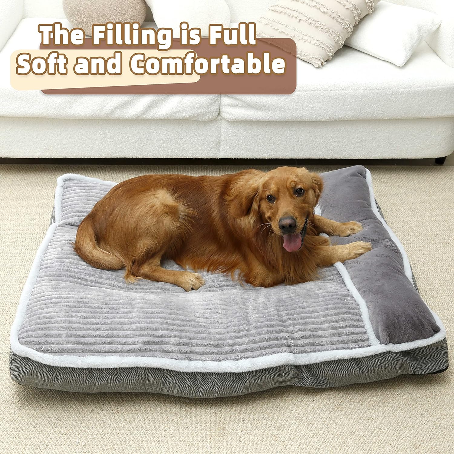 Dog Bed for Small Dogs, Dog Mattress with Pillow for Crate Kennel, Sofa Dog Bed, Super Soft Pet Bed for Medium, Small Dogs Breeds,Pet Bed Puppy Bed,Beds & Furniture